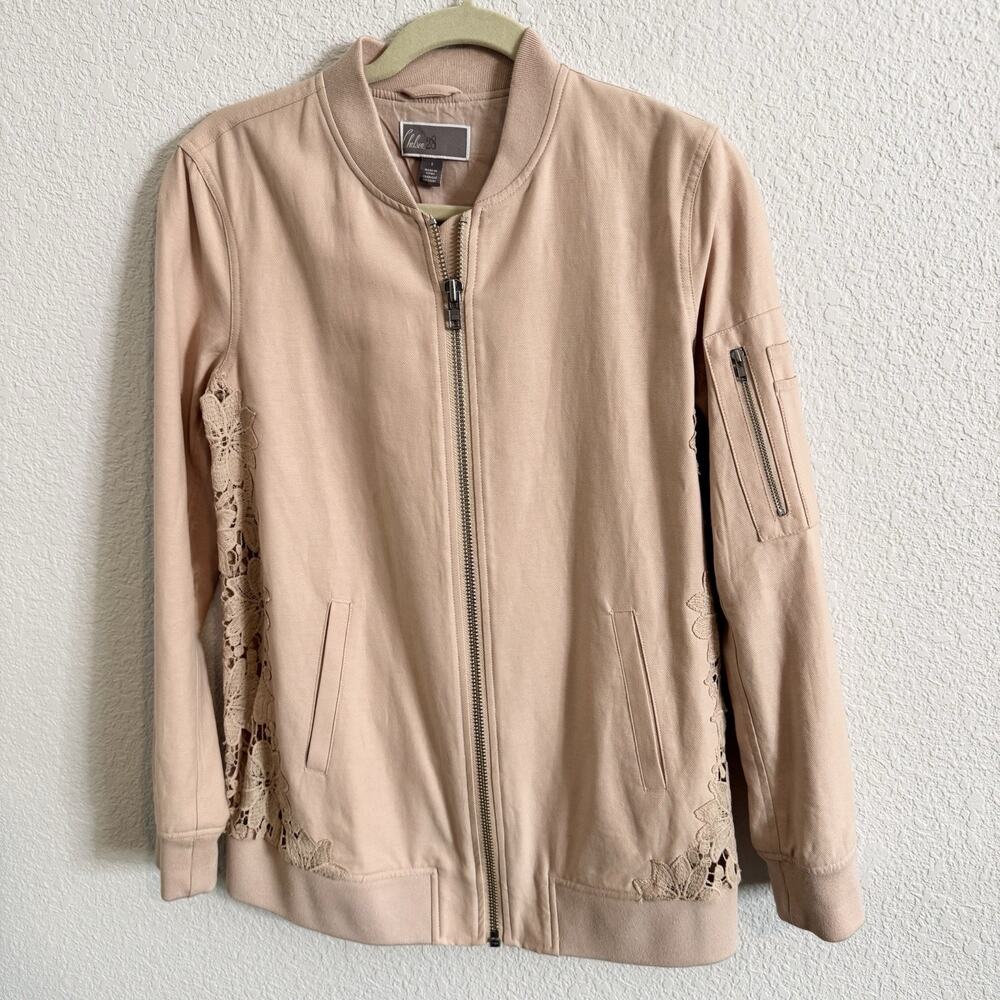 CHELSEA 28 Jacket Indoor Top Light SMALL Lace Back Blush Pink BALLETCORE NWOT